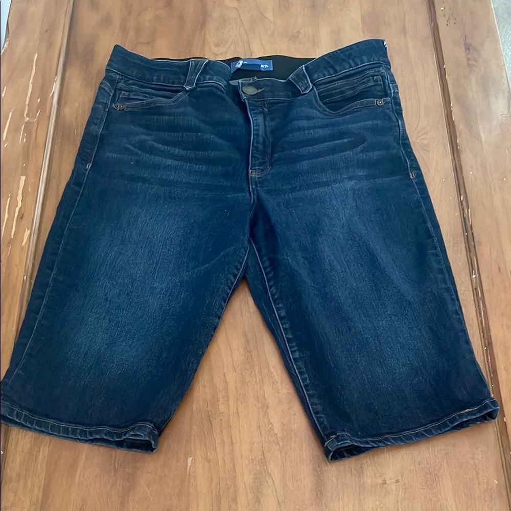 Democracy Absolution Blue Bermuda Denim Shorts Size 16
